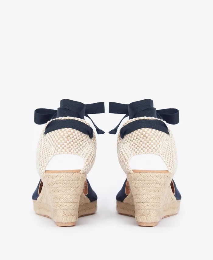 Juana Espadrille Wedges Dark Navy Women Barbour Sandals
