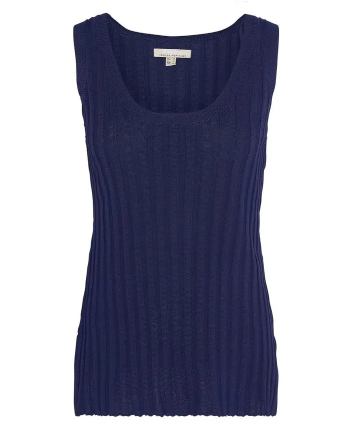 Julia Sleeveless Knitted Top Classic Navy Women Barbour Jumpers