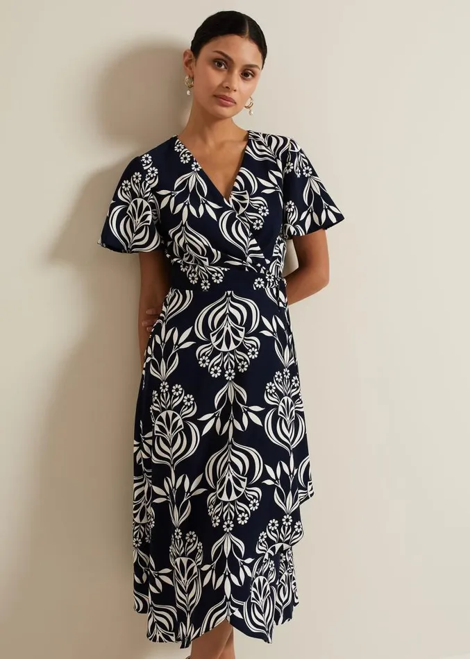 Julissa Printed Dress Multicoloured Women Phase Eight Dresses