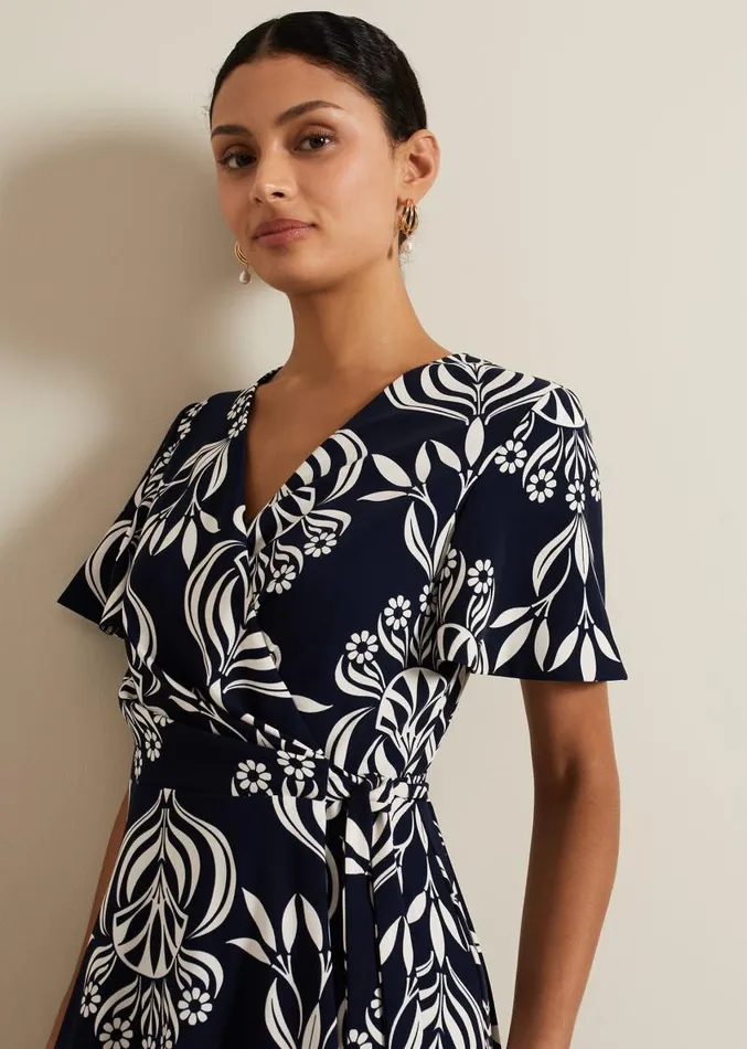 Julissa Printed Dress Multicoloured Women Phase Eight Dresses