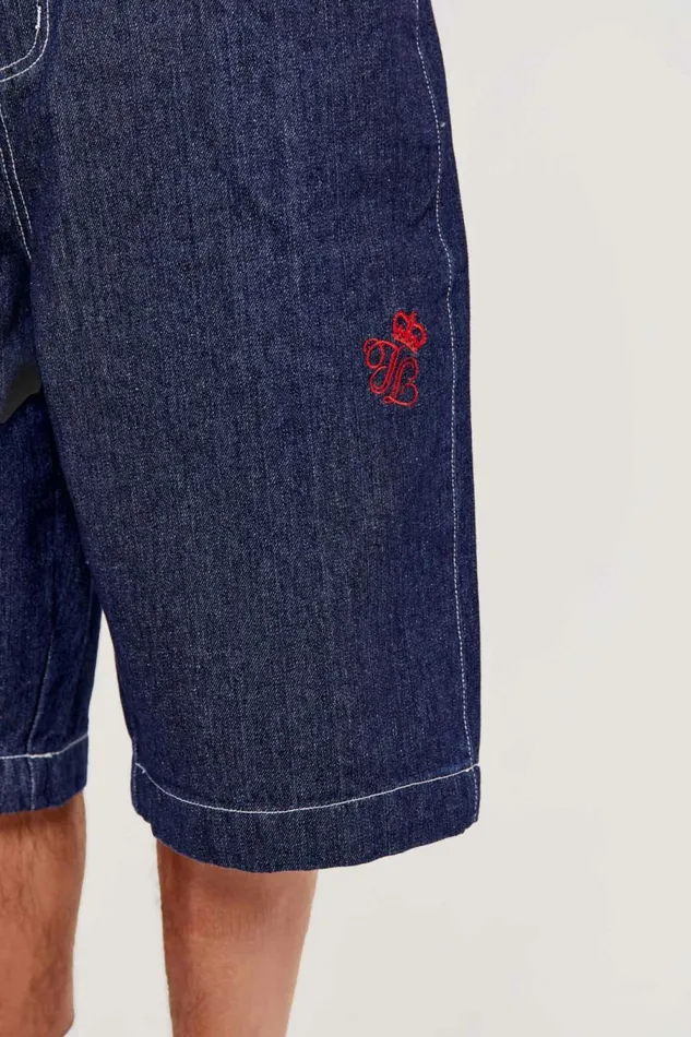 Jumbo Denim Jorts Blue Men Jaded London Shorts and Jorts Jumbo Denim Jorts Blue Men Jaded London Shorts and Jorts