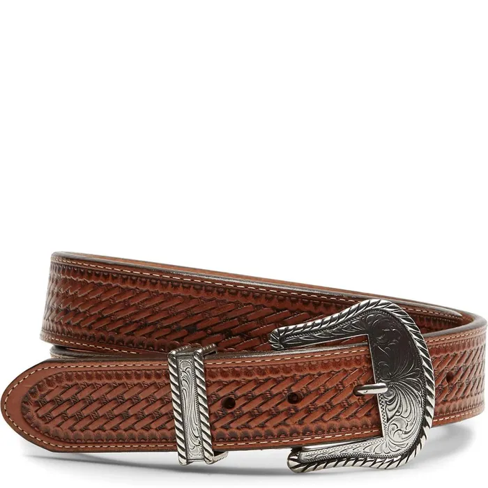 Justin Boots Bronco Belt Brown Men Belts