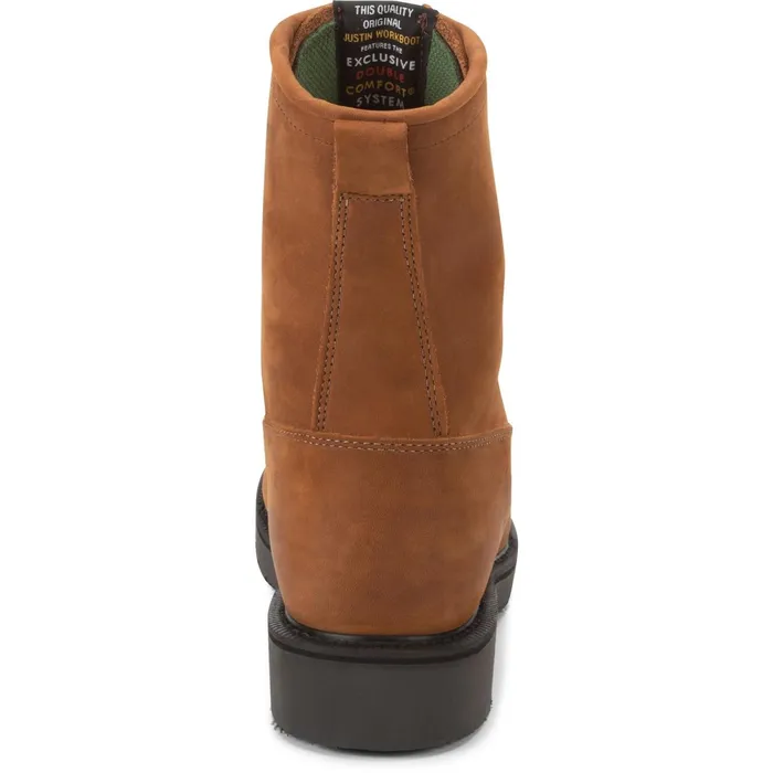 Justin Boots Conductor 8034 LaceUp Work Boot Hazel Brown brown Men Work