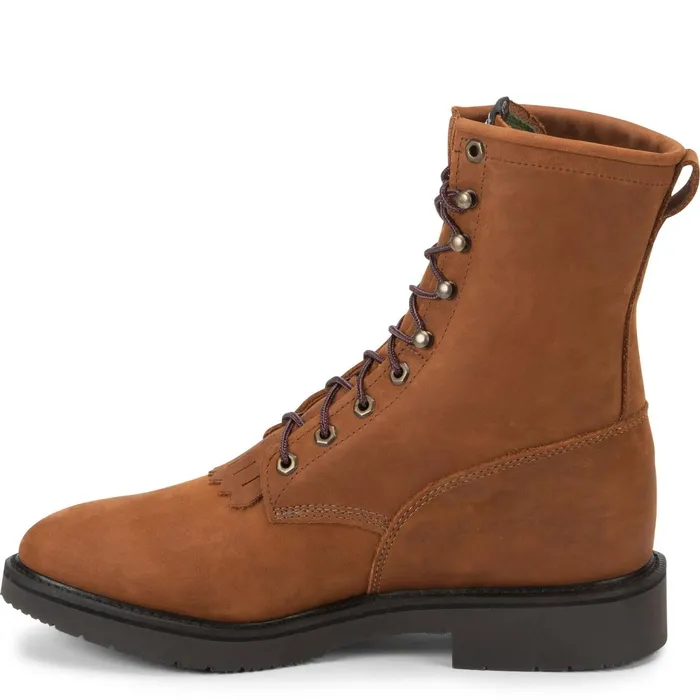 Justin Boots Conductor 8034 LaceUp Work Boot Hazel Brown brown Men Work
