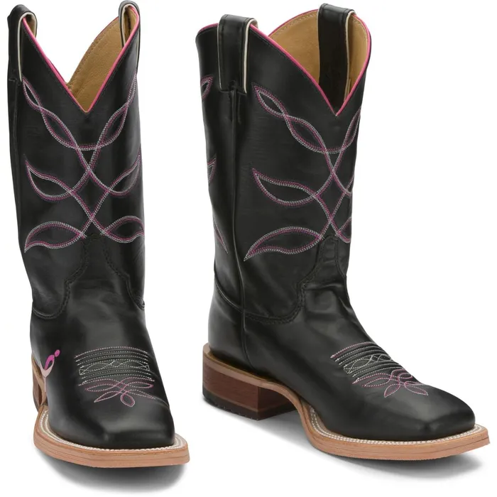 Justin Boots Lori 11034 Womens Boot Royal Black black Women Western