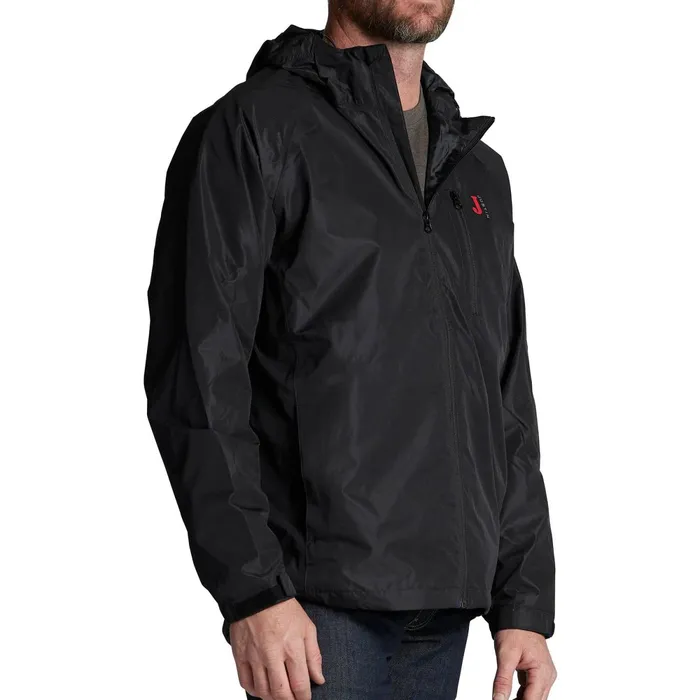 Justin Boots Rain Jacket Black Men Outerwear