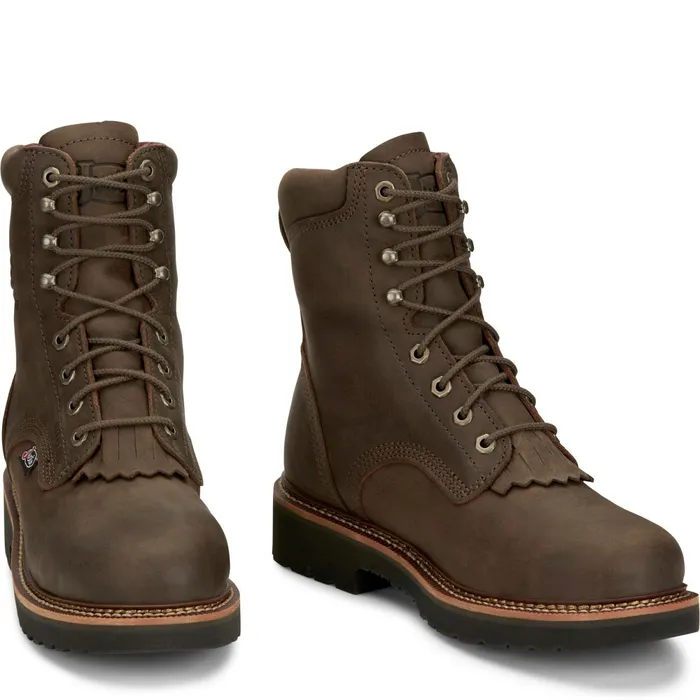 Justin Boots Rivot 8034 Waterproof Steel Toe Hickory Brown brown Men Work