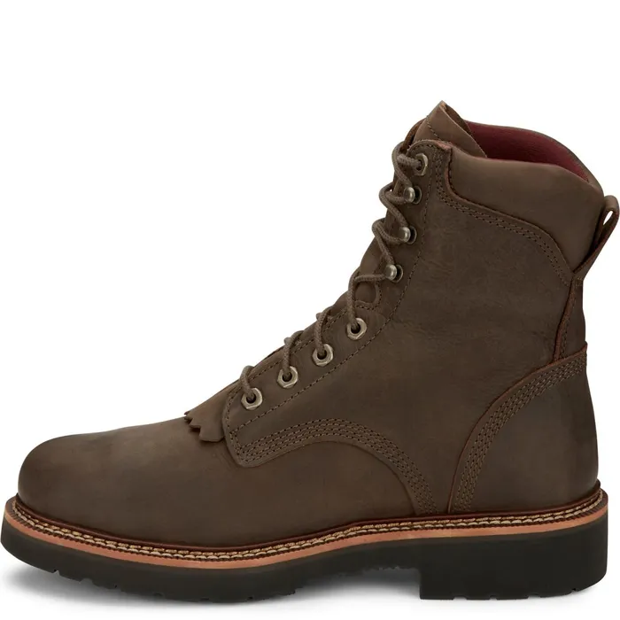 Justin Boots Rivot 8034 Waterproof Steel Toe Hickory Brown brown Men Work