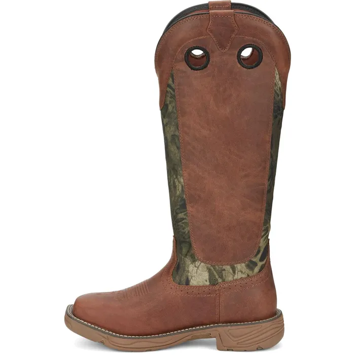 Justin Boots Rush Strike 17034 Snake Resisting Boot Brown Men Work