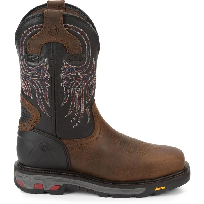 Justin Boots Tanker 11034 Steel Toe Work Boot Brown Men Work