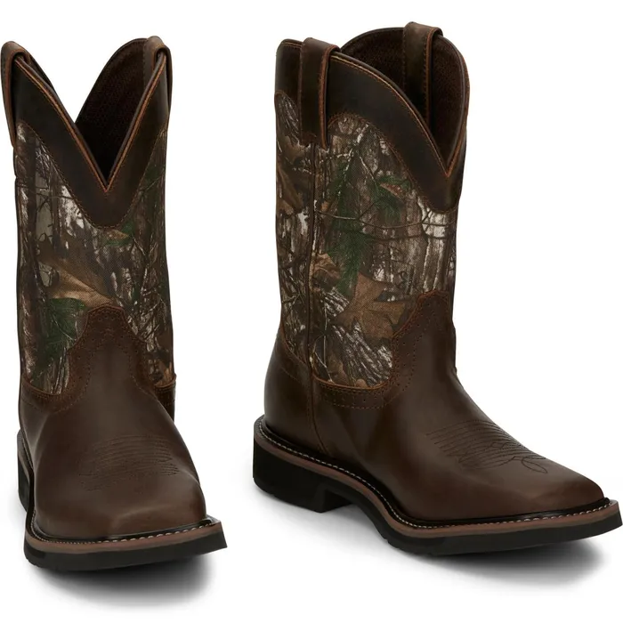 Justin Boots Trekker 11034 Waterproof Work Boot Chocolate Brown brown Men Work