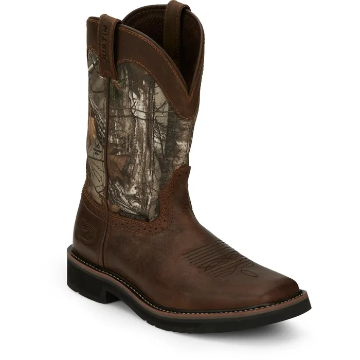 Justin Boots Trekker 11034 Waterproof Work Boot Chocolate Brown brown Men Work