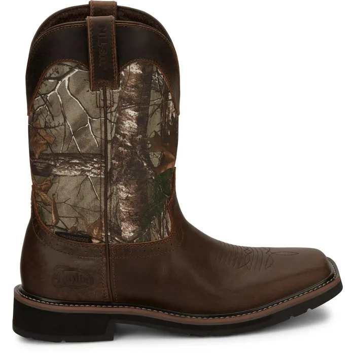 Justin Boots Trekker 11034 Waterproof Work Boot Chocolate Brown brown Men Work