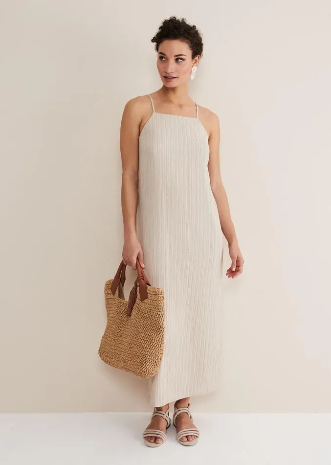 Kady Stone Strappy D Ring Dress Stone Women Phase Eight Dresses