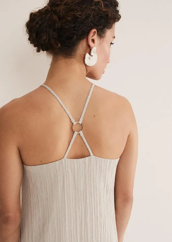 Kady Stone Strappy D Ring Dress Stone Women Phase Eight Dresses