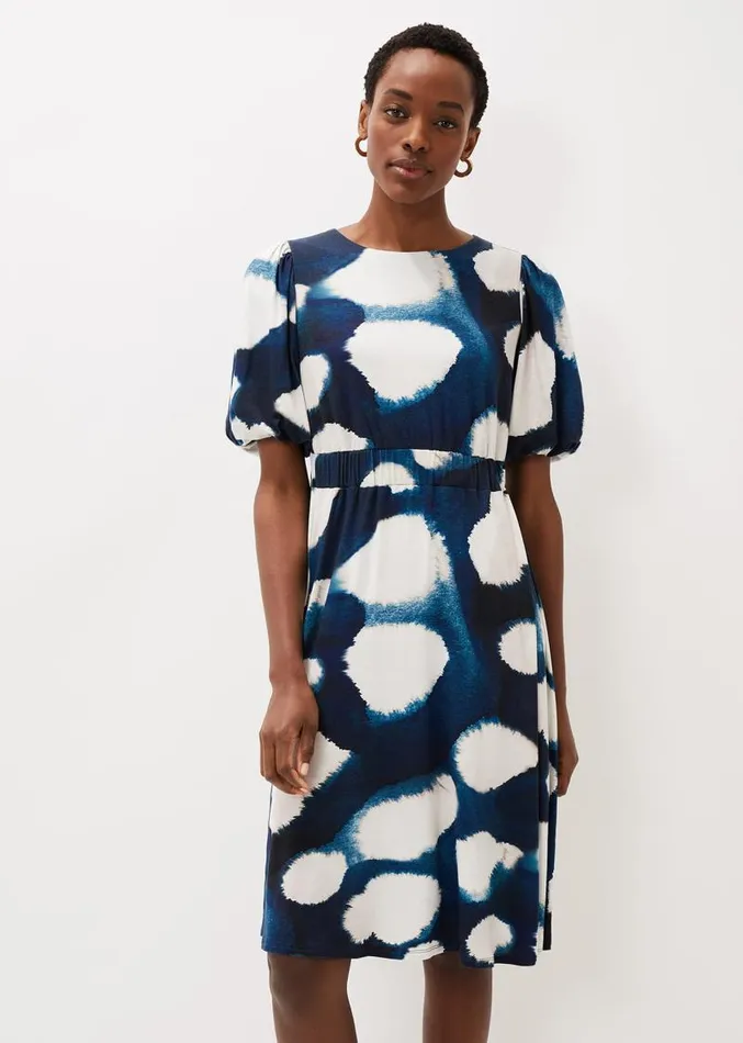 Kaitlyn Abstract Spot Print Dress Multicoloured Women Phase Eight Dresses