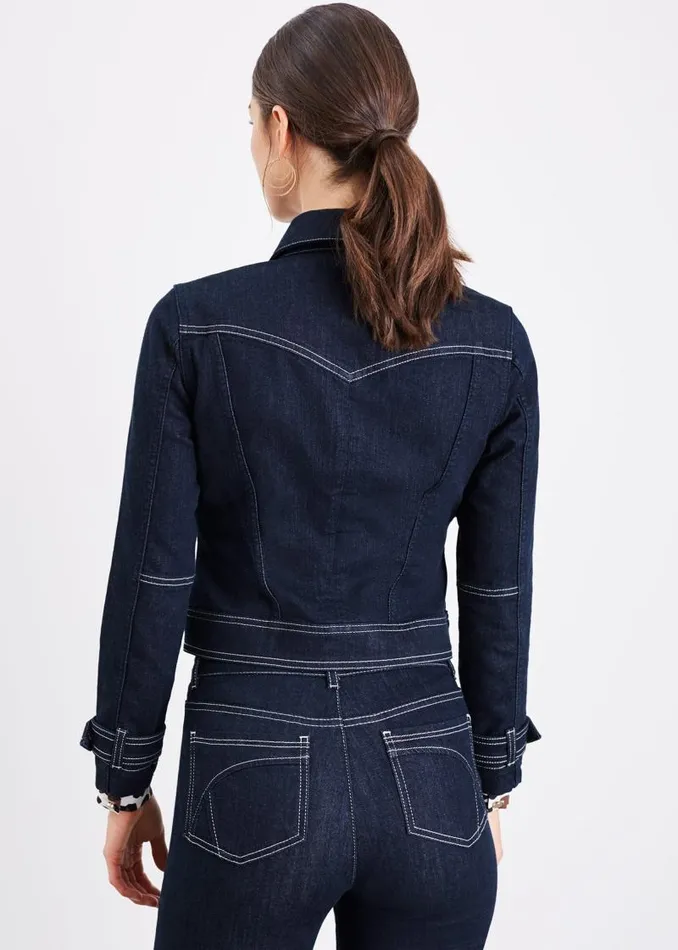 Kandra Smart Denim Jacket Indigo Women Phase Eight Jackets
