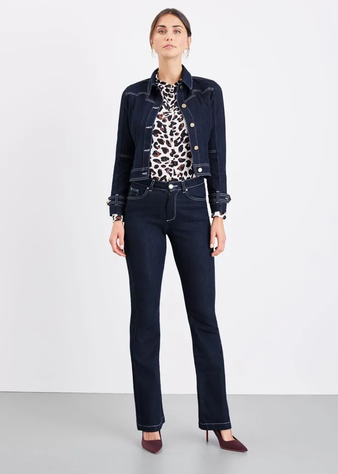 Kandra Smart Denim Jacket Indigo Women Phase Eight Jackets