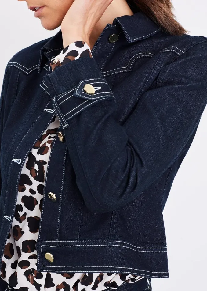 Kandra Smart Denim Jacket Indigo Women Phase Eight Jackets