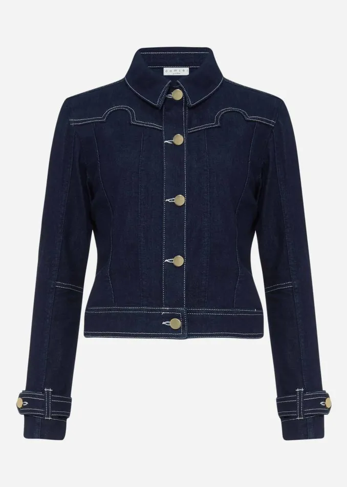 Kandra Smart Denim Jacket Indigo Women Phase Eight Jackets