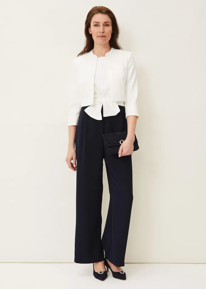Karlee Textured Occasion Jacket Ivory Women Phase Eight Jackets