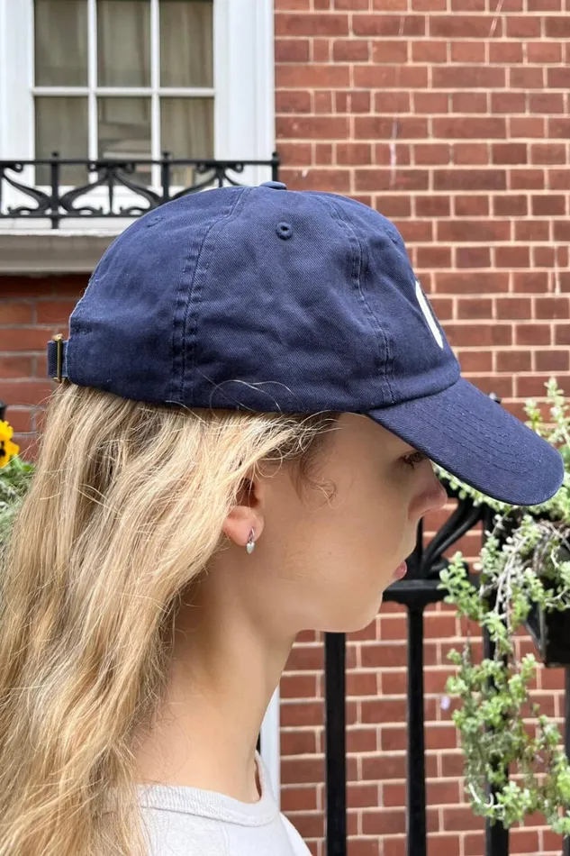 Katherine Usa Cap Navy Blue Women Brandy Melville Hats and Caps