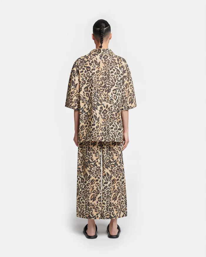 Katnis Printed CottonVoile Shirt Leopard Women Nanushka Tops