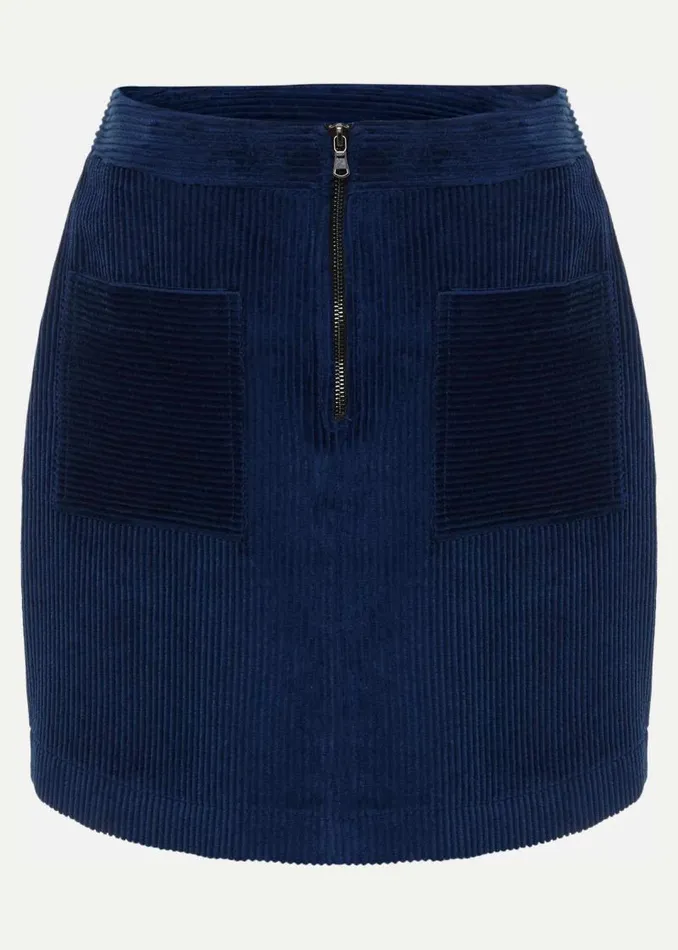 Kennedy Corduroy Mini Skirt Teal Women Phase Eight Skirts