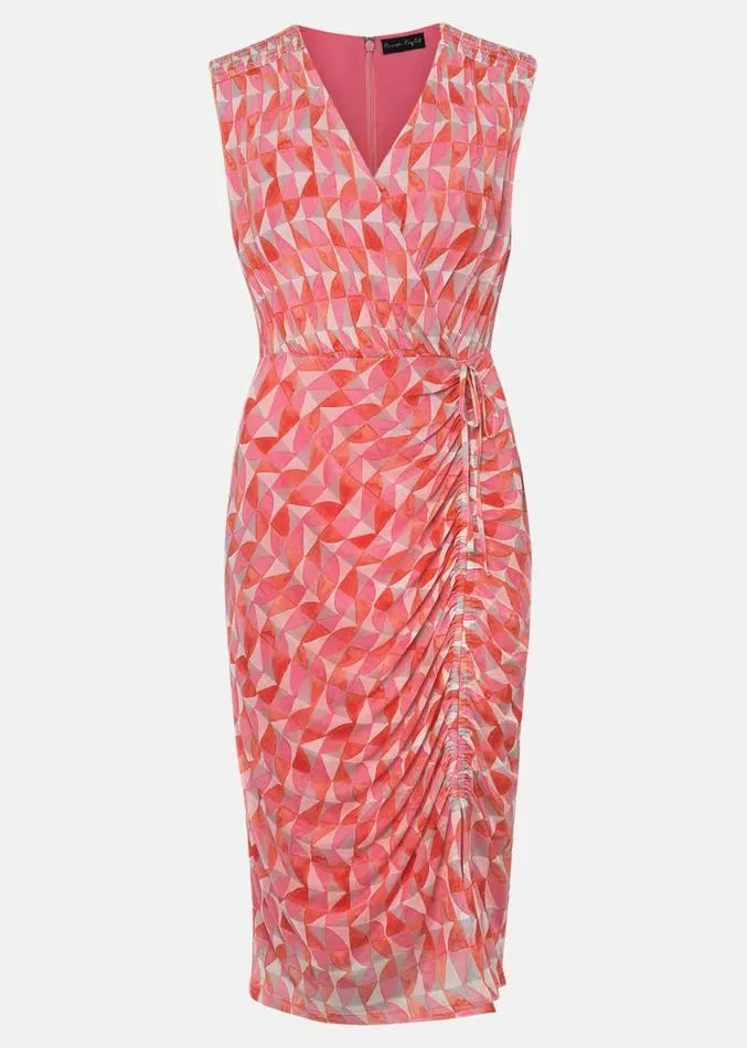 Khy Geo Wrap Mini Dress Pink Multi Women Phase Eight Dresses