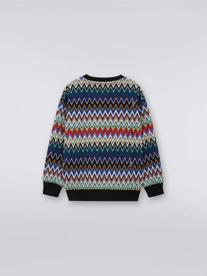 Kids Cotton Chevron CrewNeck Pullover Multicoloured Missoni Clothing Kids Cotton Chevron CrewNeck Pullover Multicoloured Missoni Clothing