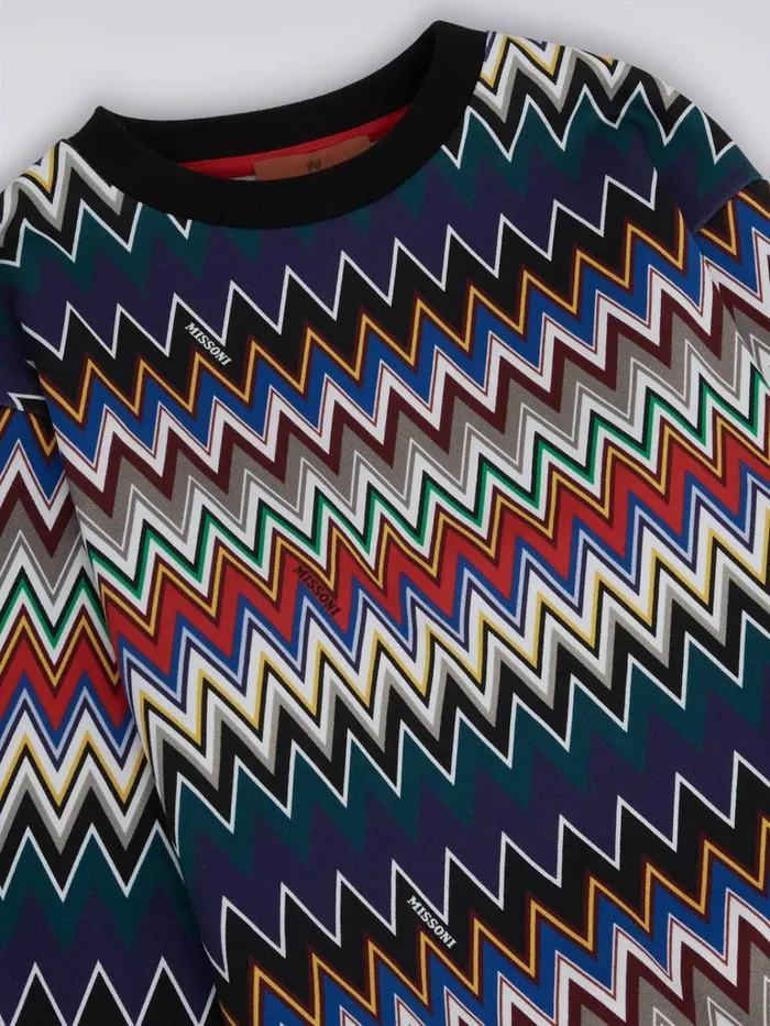 Kids Cotton Chevron CrewNeck Pullover Multicoloured Missoni Clothing Kids Cotton Chevron CrewNeck Pullover Multicoloured Missoni Clothing
