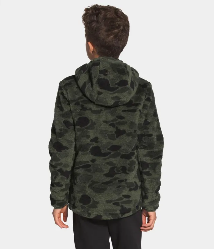 Kids The North Face Tops Campshire Hoodie New Taupe Green Duck Camo Print