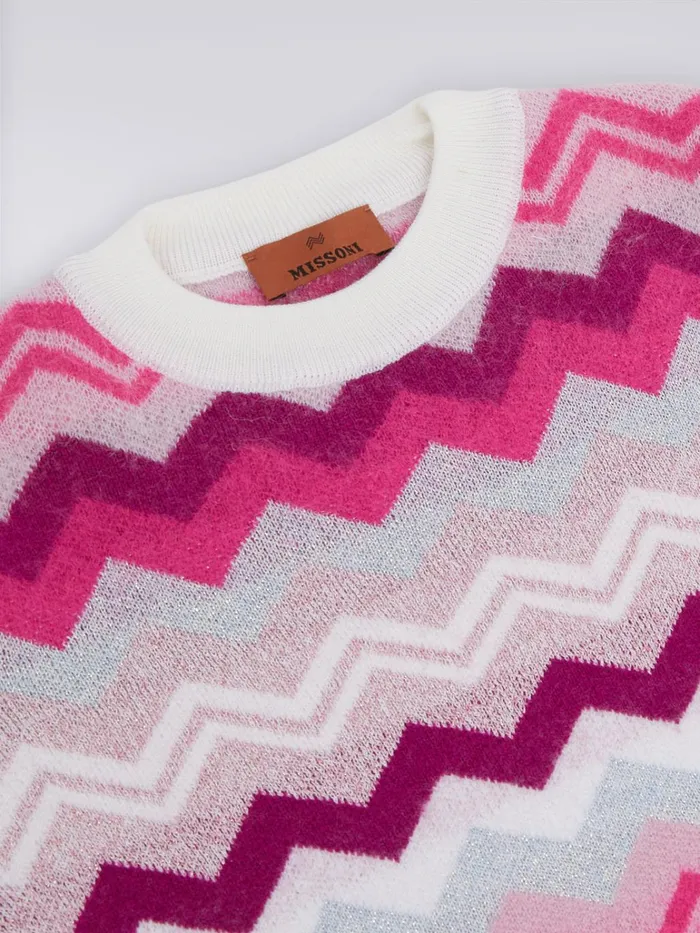 Kids Zigzag Wool CrewNeck Pullover Multicoloured Missoni Clothing Kids Zigzag Wool CrewNeck Pullover Multicoloured Missoni Clothing