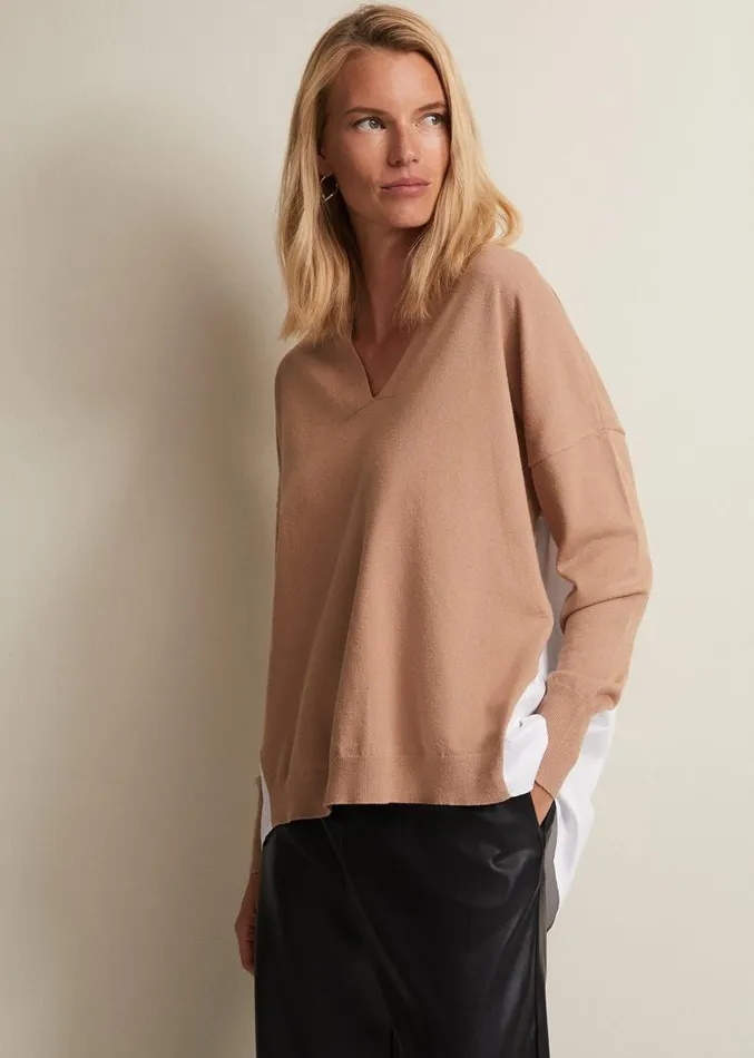 Kienna Fine Knit Shirt Jumper Multicoloured Women Phase Eight Knitwear