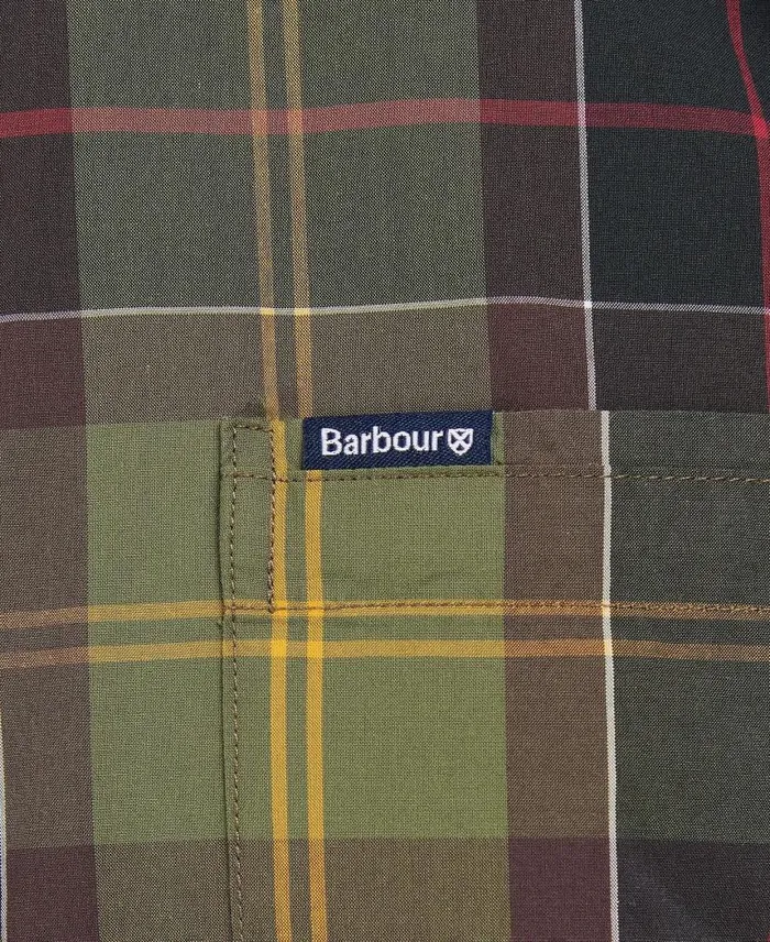 Kippford Tailored LongSleeved Shirt Dress Tartan Men Barbour Shirts
