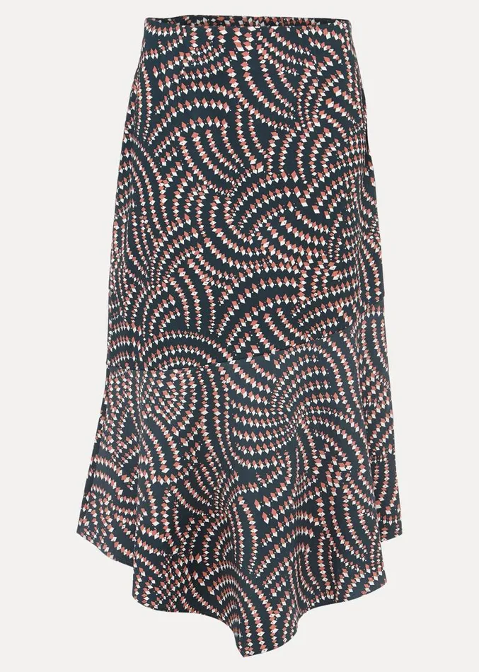 Kiri Geometric CoOrd Skirt Ocean Coral Women Phase Eight Skirts