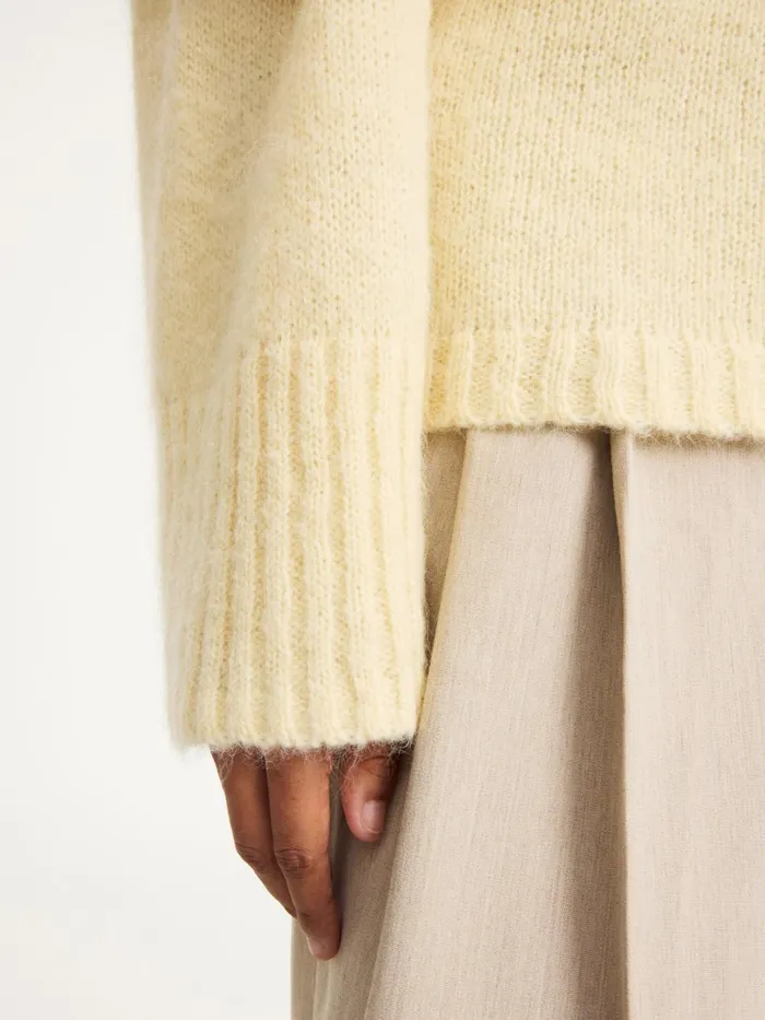 Knitwear Women By Malene Birger Cierra Sweater Sea Mist