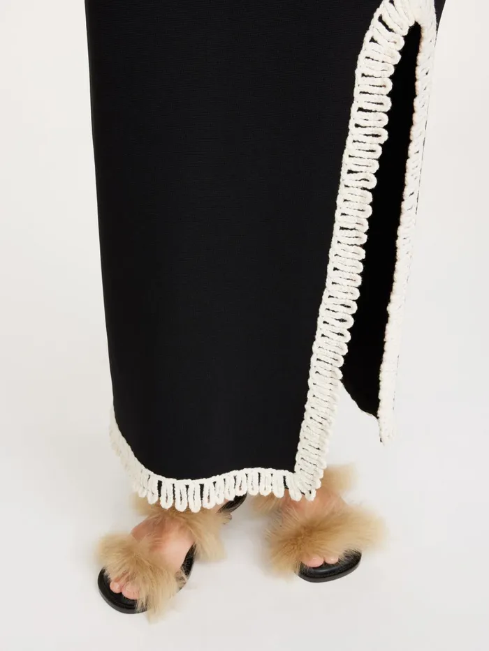 Knitwear Women By Malene Birger Gabie Maxi Skirt Black