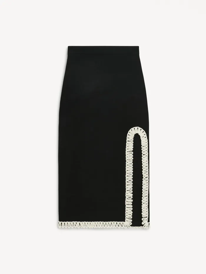 Knitwear Women By Malene Birger Gabie Maxi Skirt Black