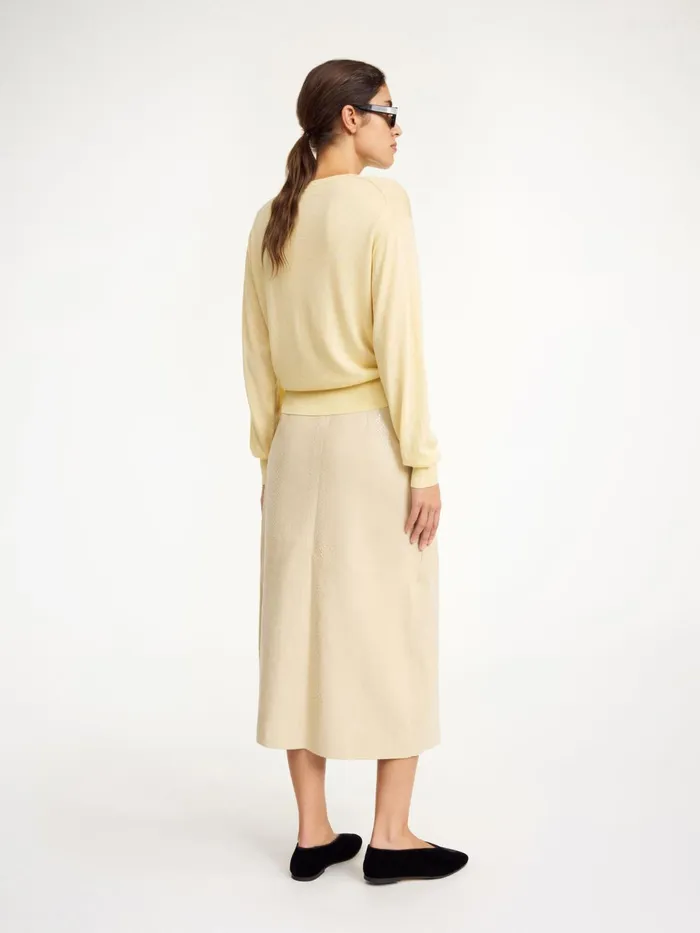 Knitwear Women By Malene Birger Montie Cardigan Sea Mist