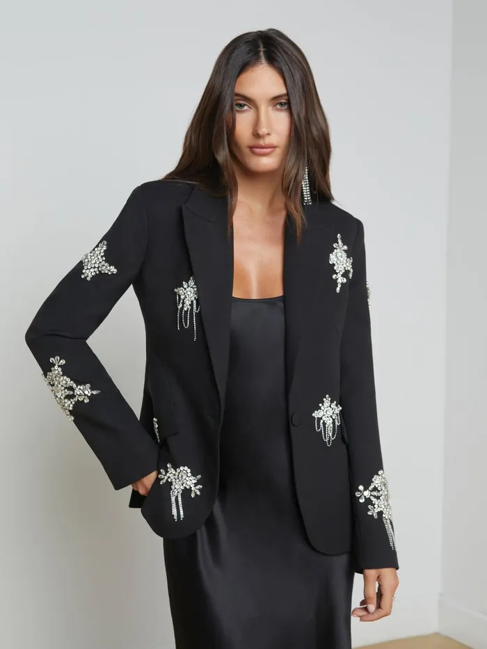 L039Agence Blazers and Jackets Women Chamberlain Blazer Blackcrystal