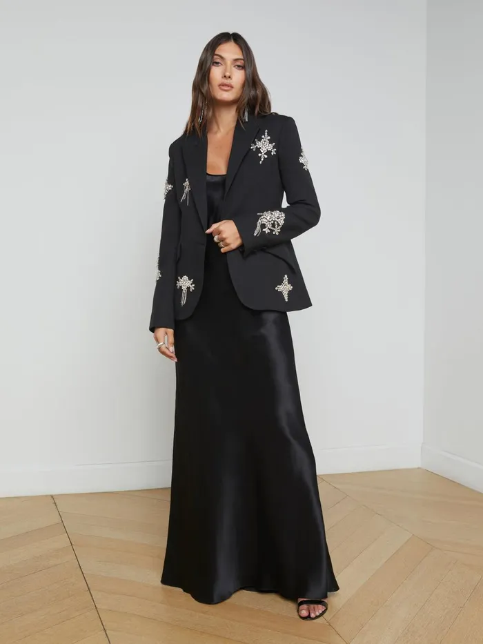 L039Agence Blazers and Jackets Women Chamberlain Blazer Blackcrystal L039Agence Blazers and Jackets Women Chamberlain Blazer Blackcrystal