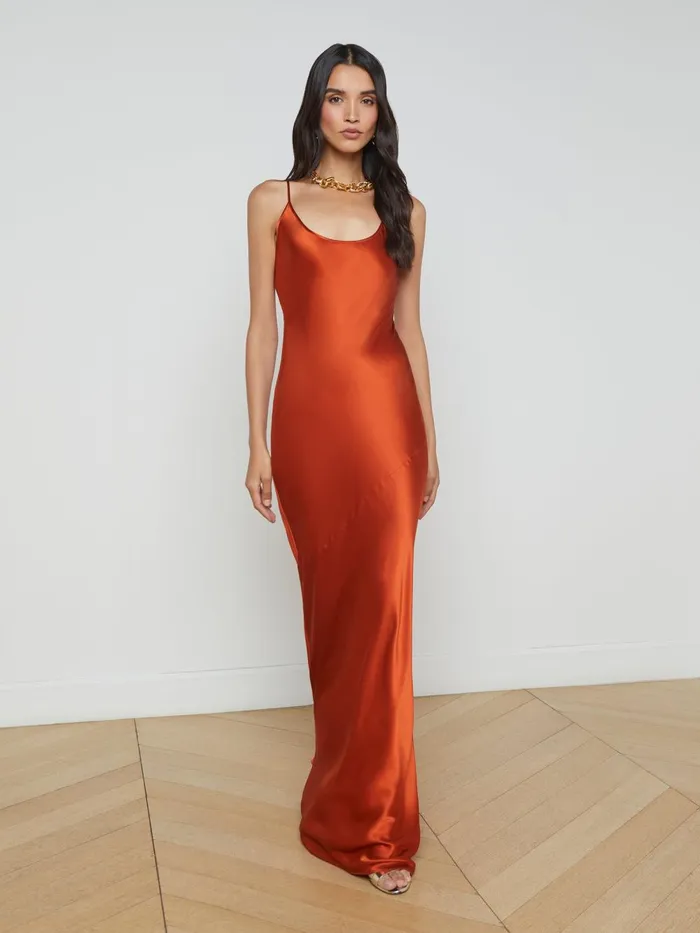 L039Agence Dresses and Jumpsuits Women Charmaine Silk Gown Clay