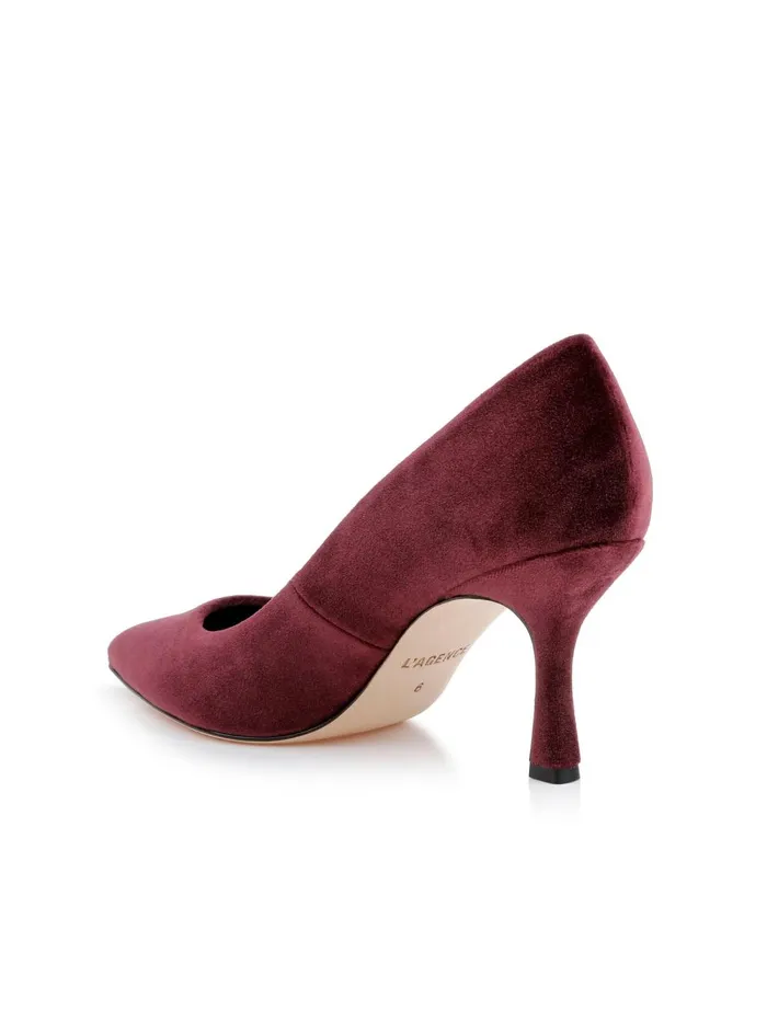L039Agence Heels Women Fleur Velvet Pump Burgundy Velvet L039Agence Heels Women Fleur Velvet Pump Burgundy Velvet