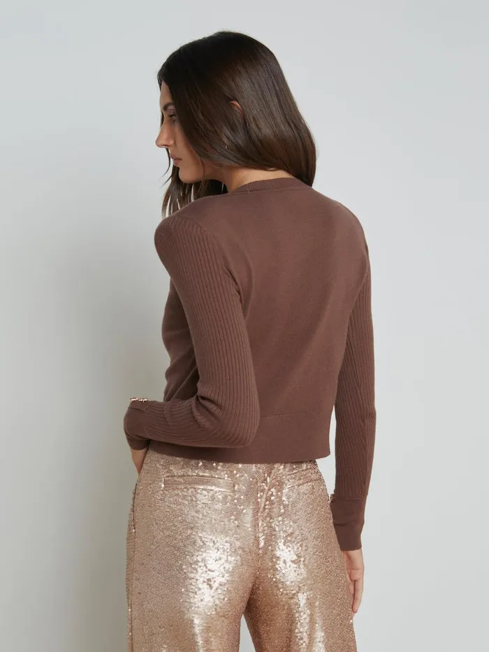 L039Agence Knitwear Women Sky Sweater Cocoa L039Agence Knitwear Women Sky Sweater Cocoa