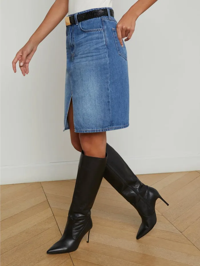 L039Agence Skirts Women Tylee Denim Skirt Boyle L039Agence Skirts Women Tylee Denim Skirt Boyle