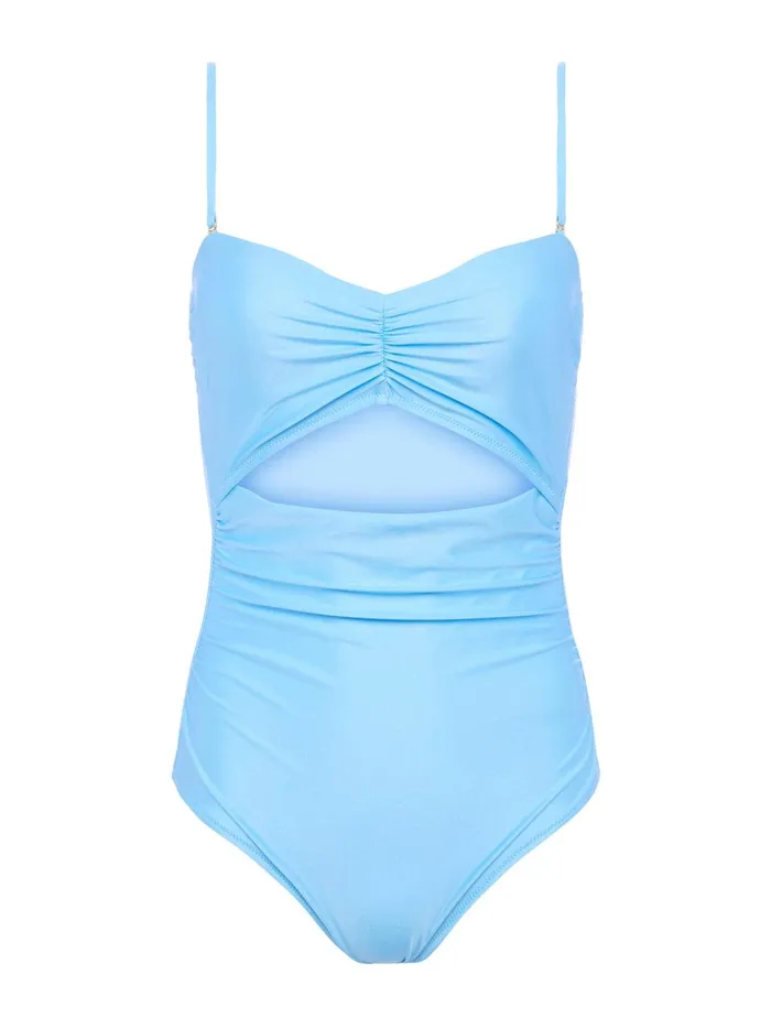 L039Agence Swimwear Women Lily OnePiece Swimsuit Sky Blue L039Agence Swimwear Women Lily OnePiece Swimsuit Sky Blue
