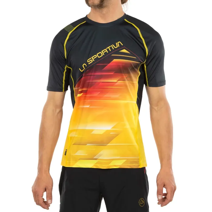 La Sportiva Tshirt Wave TShirt M BlackYellow 8211 Men La Sportiva Tshirt Wave TShirt M BlackYellow 8211 Men