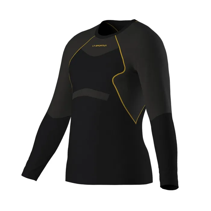 La Sportiva Technical Shirts Wool40 Aero Longsleeve M BlackYellow 8211 Men