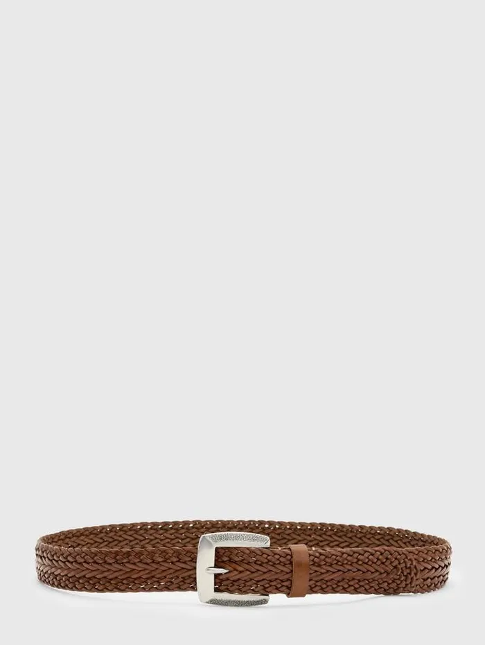 Leather Belts Men John Varvatos FENNIMORE BELT Black